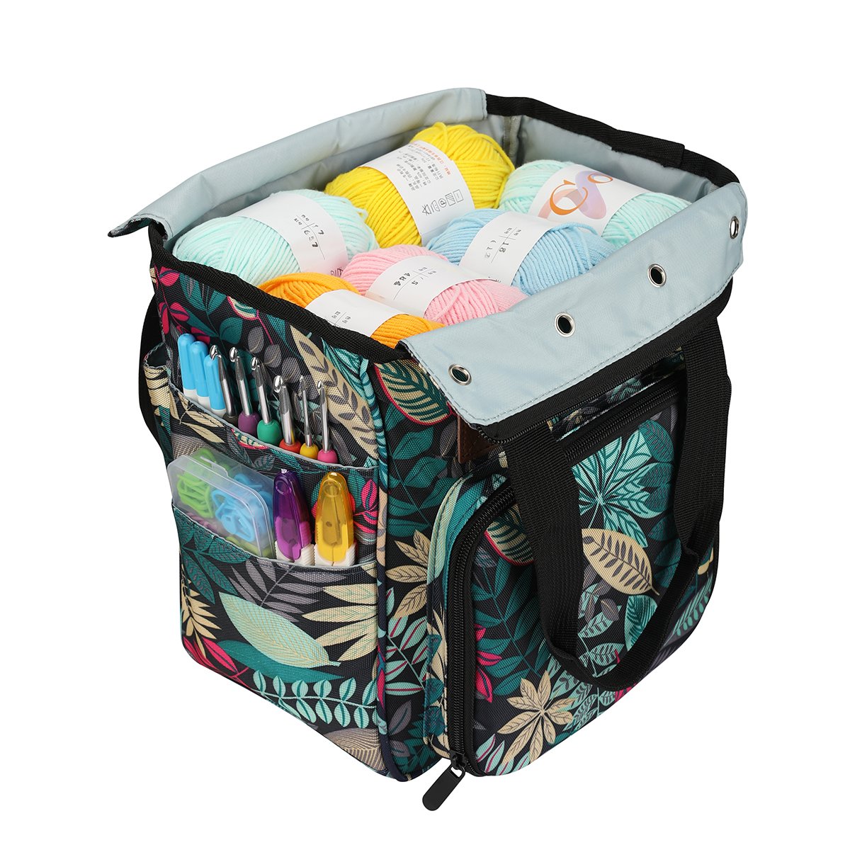 Fashion Custom Logo Food Storage Portable Knitting Bag Yarn Storage Totes
