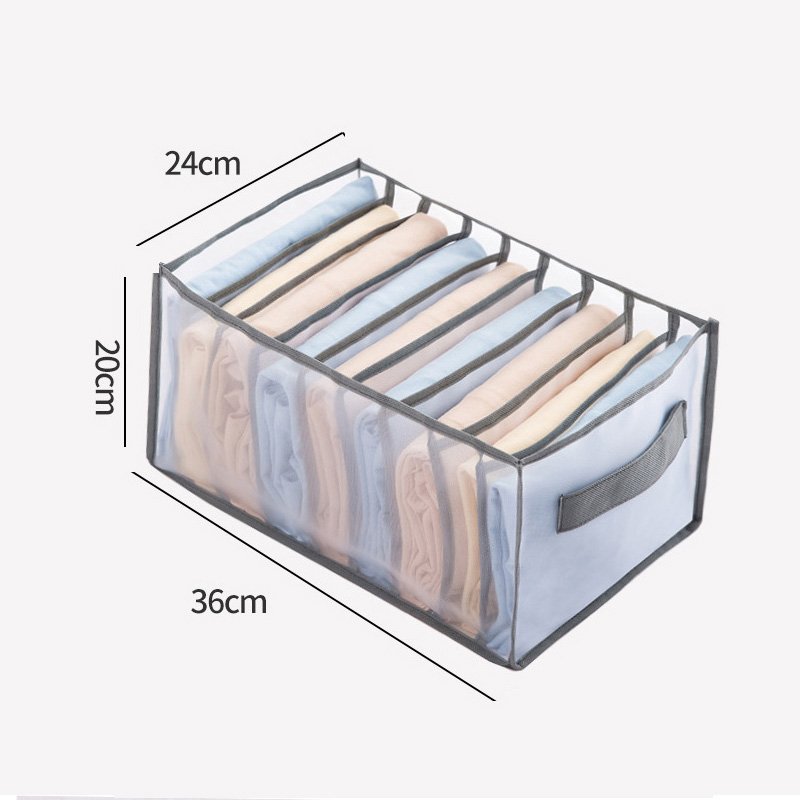 Clothes Storage Box Jeans Pants Compartment Storage Box Clothes Drawer Wardrobe Clothes Organizer