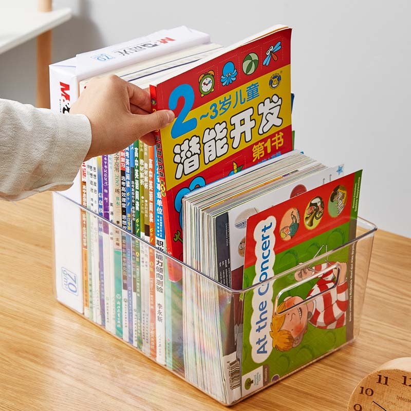 Customized Bestselling Food Storage Organizer Container 4 PCS Clear Plastic Storage Bins