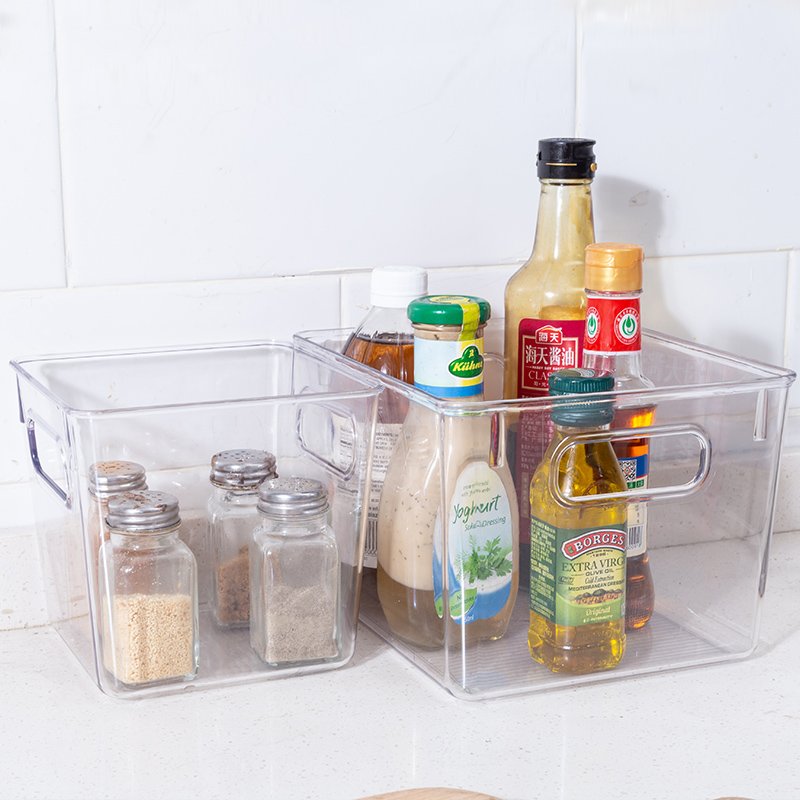 Wholesale Eco Friendly Vegetables Fridge Bins Organizer Stacking Plastic Food Storage Box