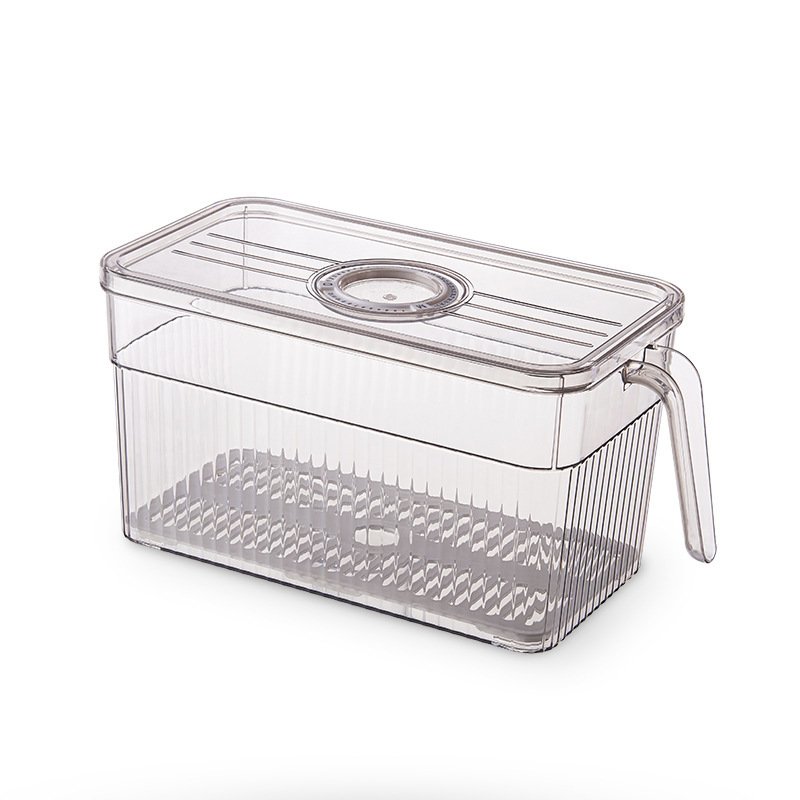 Large size food storage container high quality drawer clear storage containers box kitchen with handle