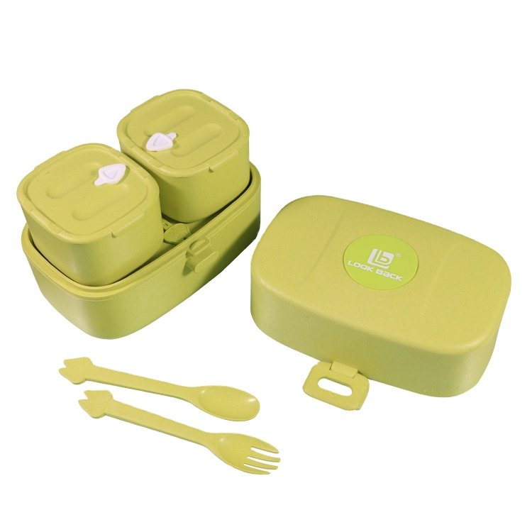 2022 new design custom print top cover cute kids bento lunch box Young children food box snack storage box