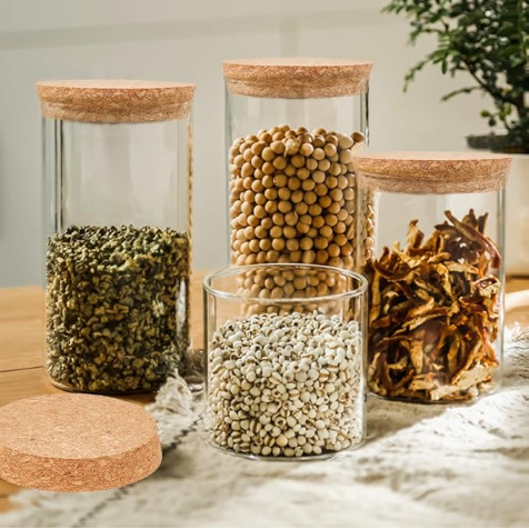 Tapered Wood Cork Stoppers for Wine Bottles Kitchen & Wedding Favor Canning Wood Cork Lids for Food Storage & Containers