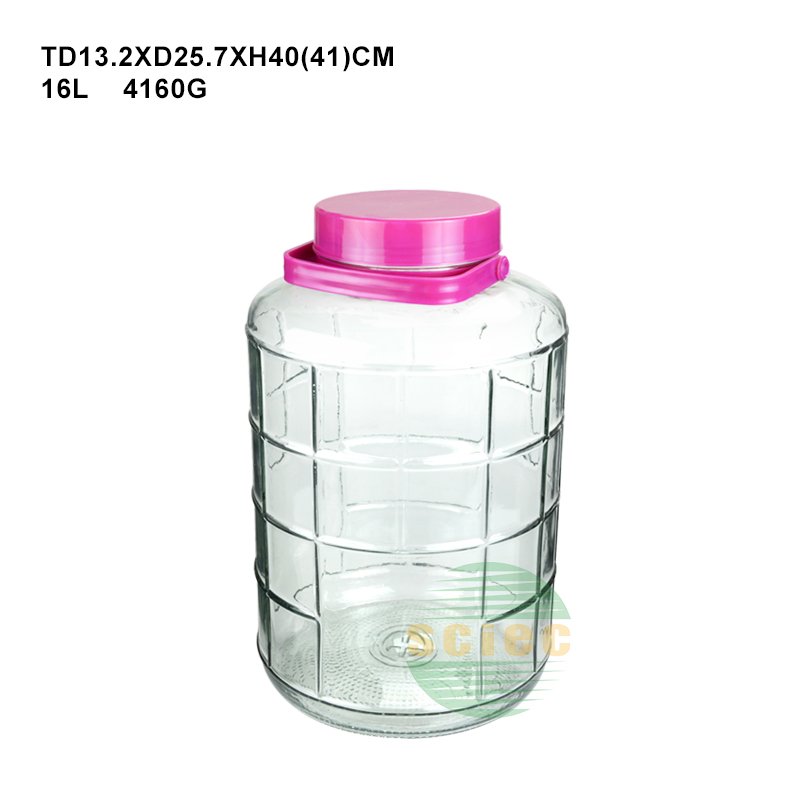 5L/8L/10L/12L/16L/20L Glass Large Jar with Lid for Food Storage/ Wine Glass Jar/ Beverage Despenser