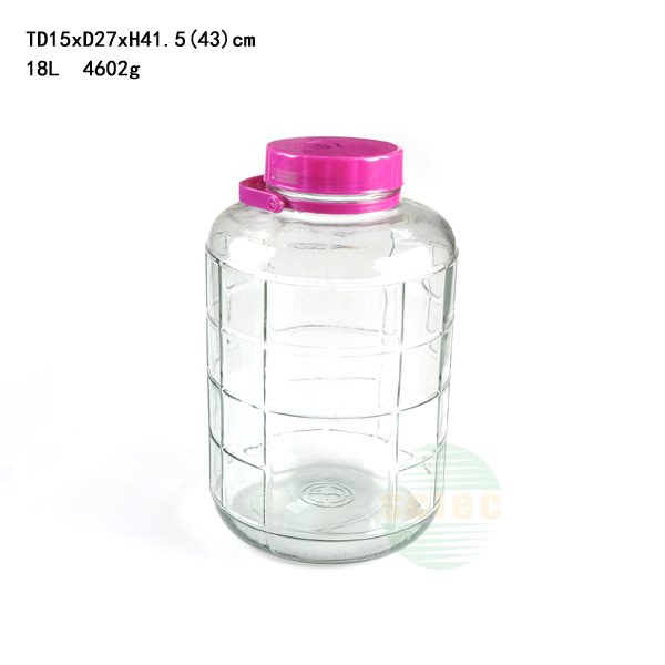 5L/8L/10L/12L/16L/20L Glass Large Jar with Lid for Food Storage/ Wine Glass Jar/ Beverage Despenser