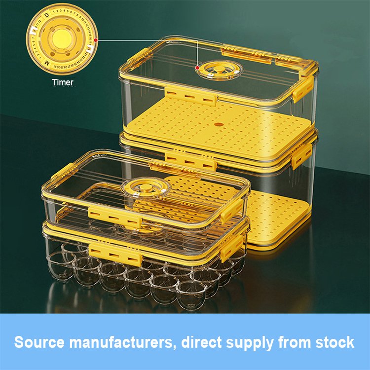 New Design Refrigerator Bins Timed Refrigerator Storage Box Multiple Food Storage Container Crisper Storage Box