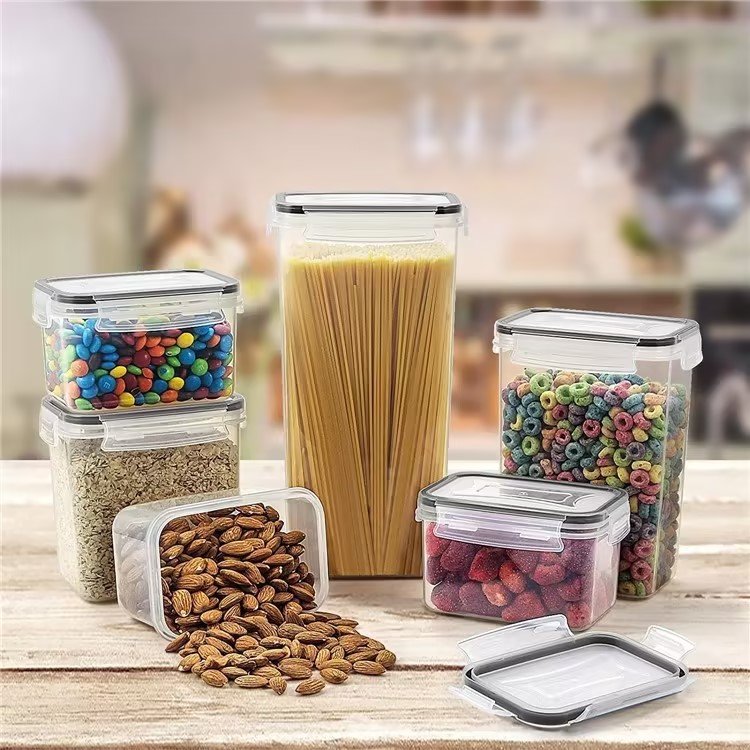 15pcs Airtight Food Storage Containers Set with Lids BPA Free Plastic Dry Food Canisters for Kitchen Pantry Organization Storage