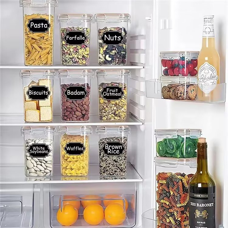 15pcs Airtight Food Storage Containers Set with Lids BPA Free Plastic Dry Food Canisters for Kitchen Pantry Organization Storage