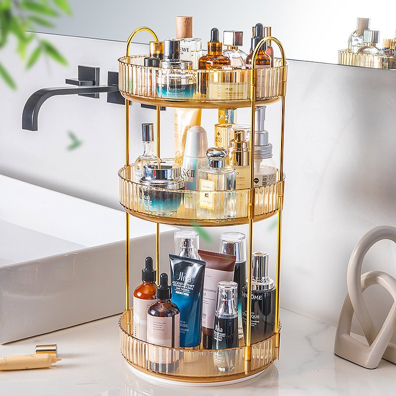 Lightweight luxury swivel storage rack Dresser multi-functional storage box