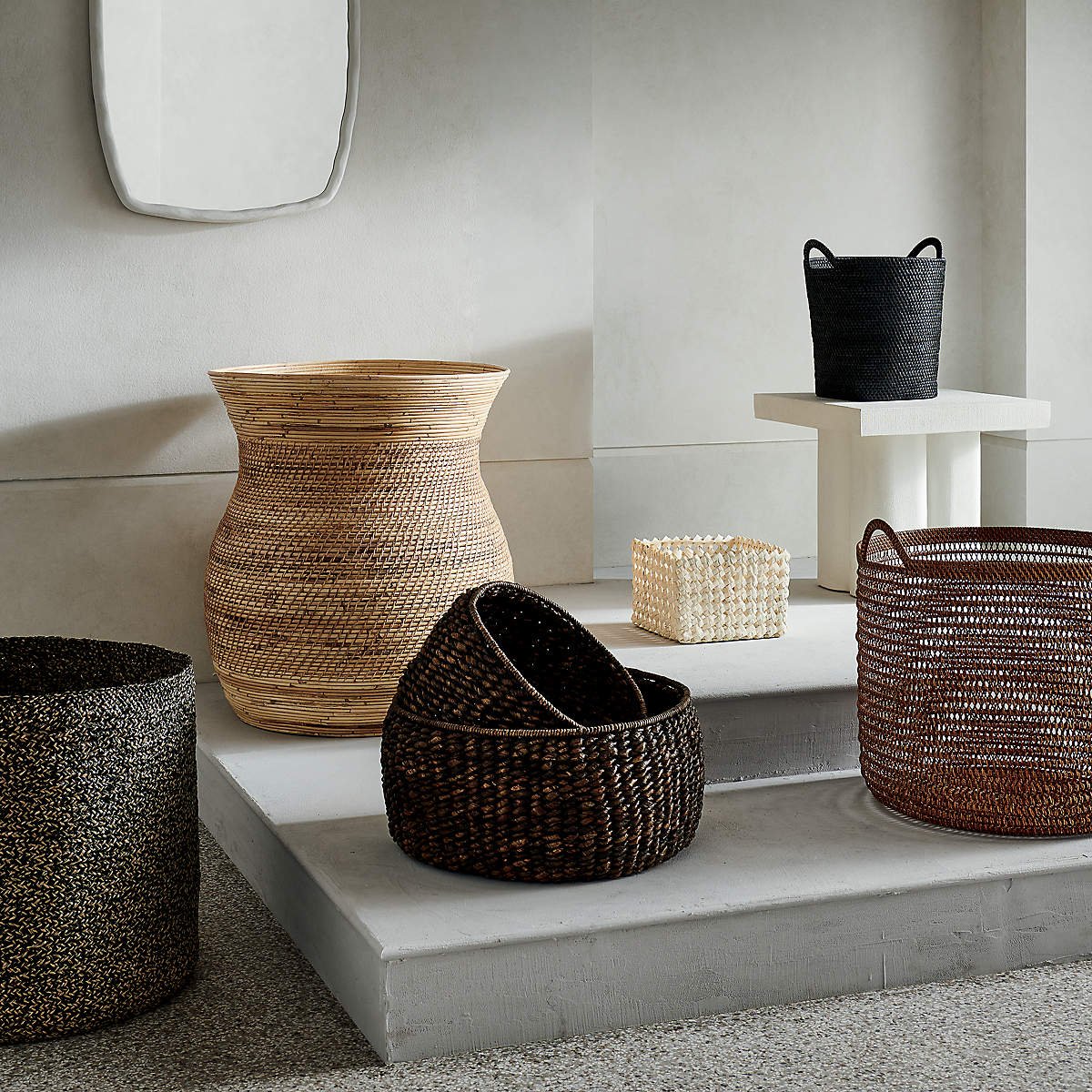 Top Selling Natural Rattan Basket Storage For Laundry Clothes And Box Rattan OEM Customized Handmade in Vietnam