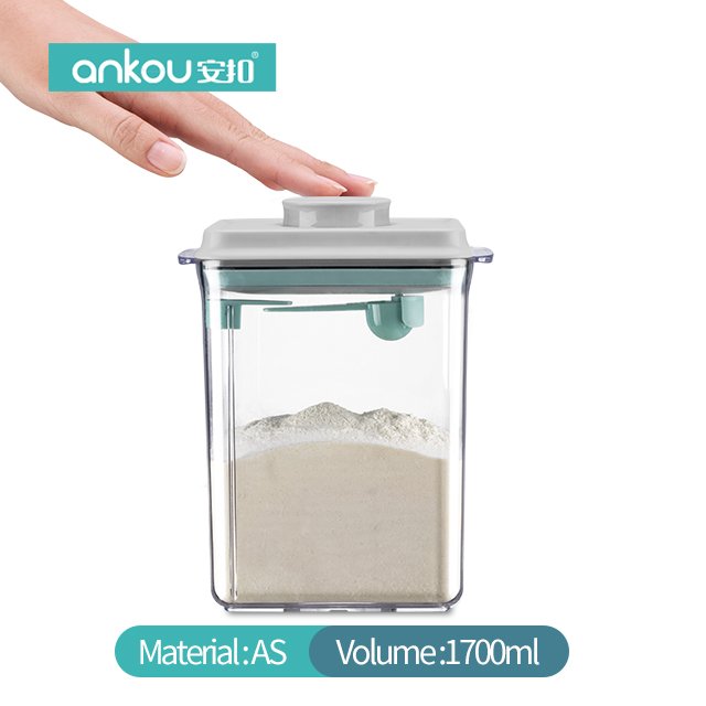 High Quality food storage container plastic food containers with lids kitchen storage containers coffee glass jar For household