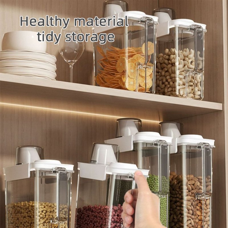 Tank Bpa-free Portable Food Storage Containers Transparent New with Silicone Sealing Plastic Containers Multifunction Square