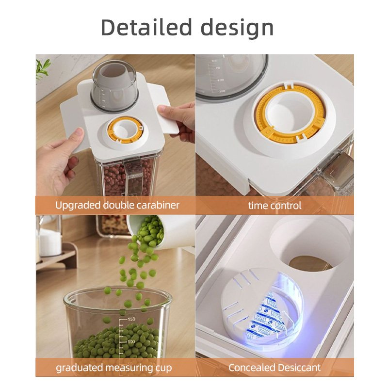 Tank Bpa-free Portable Food Storage Containers Transparent New with Silicone Sealing Plastic Containers Multifunction Square