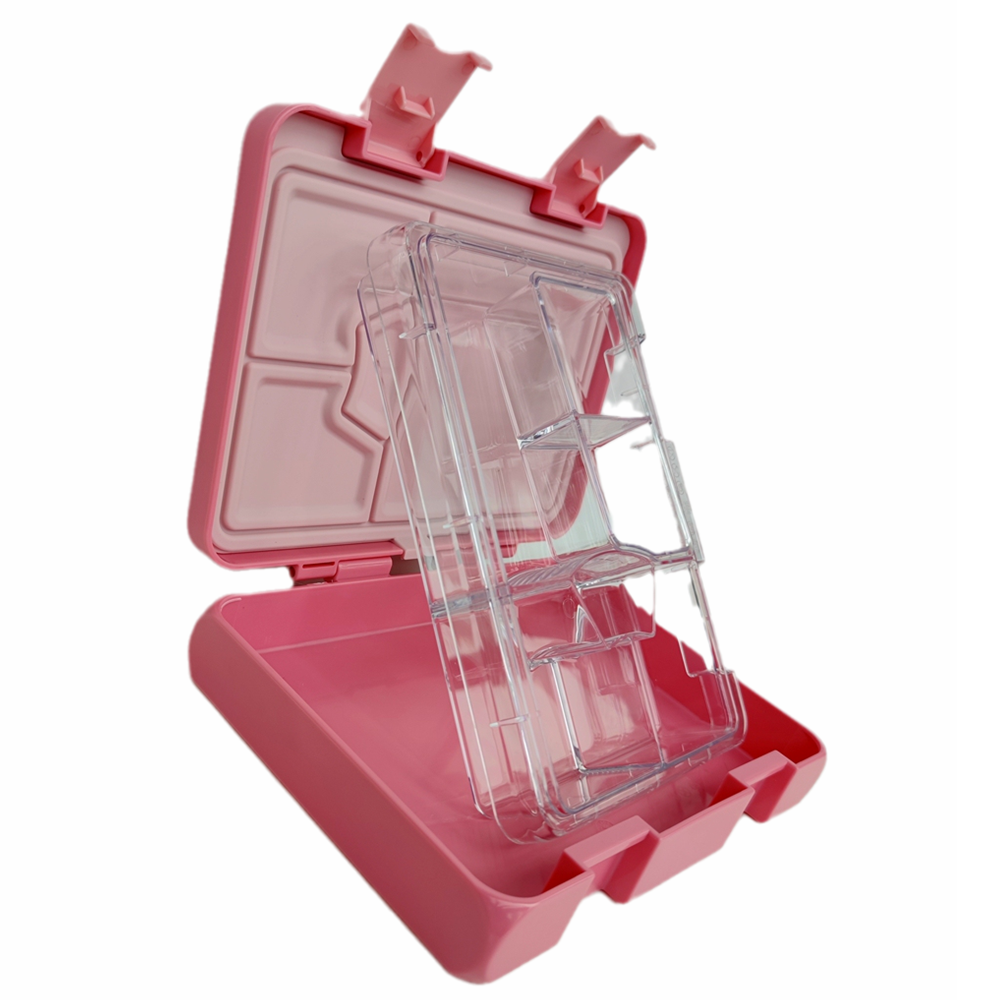 SSPH Hot selling Tritan Leakproof Plastic Bento Lunch box School 6 Compartment Storage Boxes Tiffin Lunch Box for Kids