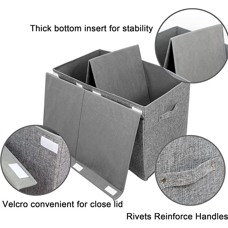 Large-Capacity Foldable Multifunctional Storage Box Reusable Polyester-Cotton Fabric Organizer Clothes Toys Wardrobe