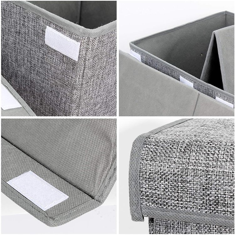 Large-Capacity Foldable Multifunctional Storage Box Reusable Polyester-Cotton Fabric Organizer Clothes Toys Wardrobe