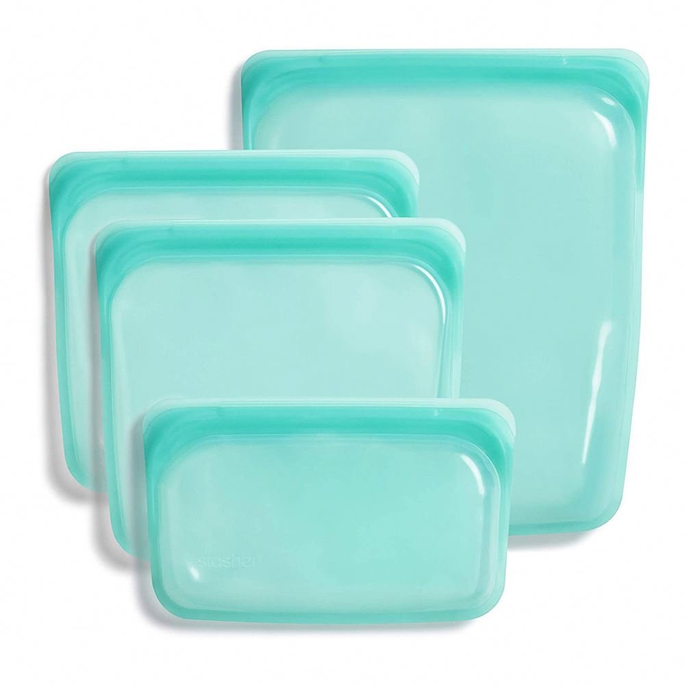 2024 Waterpoof Zip Lfgb Fresh-Keeping Sealer Reusable Platinum Silicone Pouch Bag To Freeze For Packing Snack Fresh Food Storage