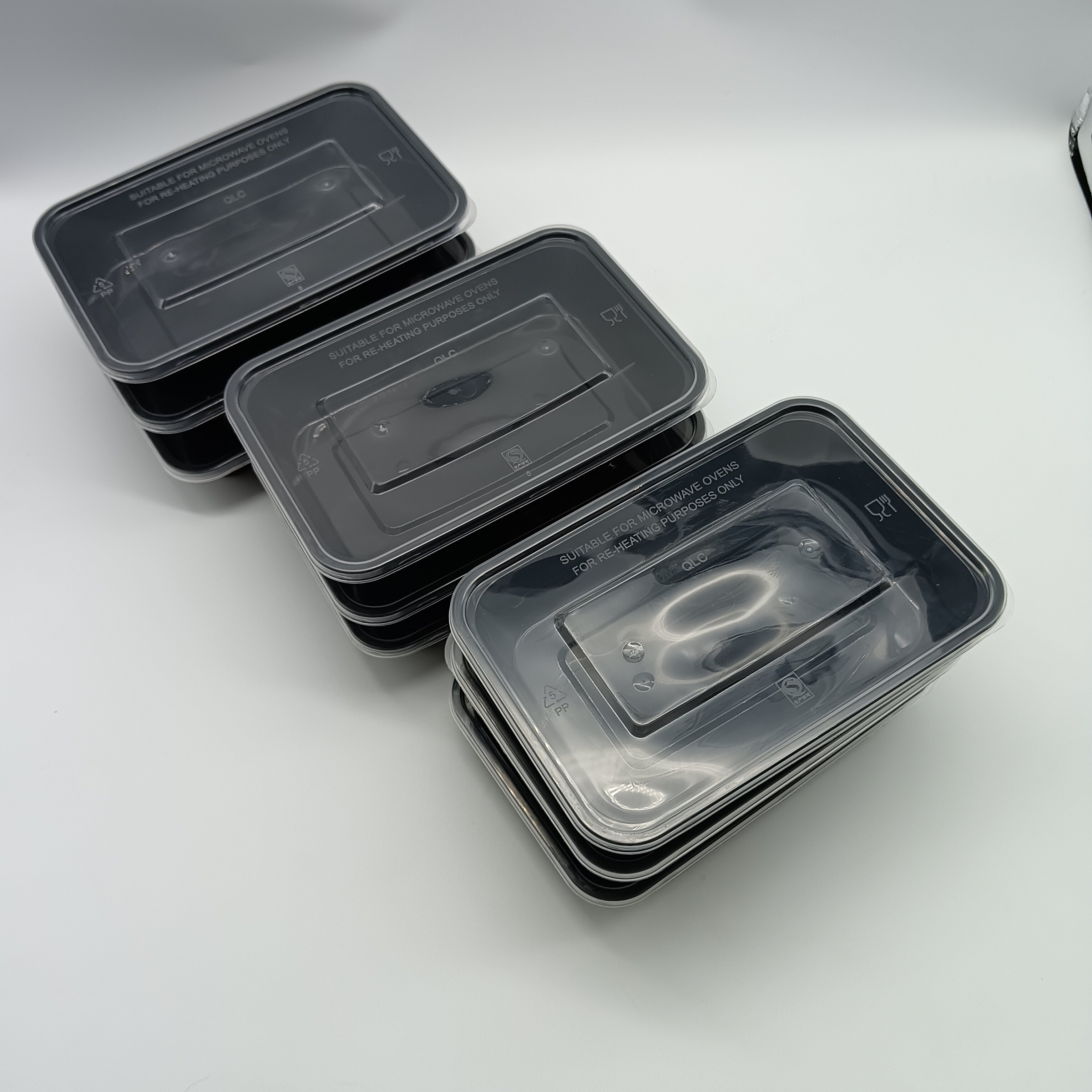 Fast food takeaway disposable rectangular pp material food packing box