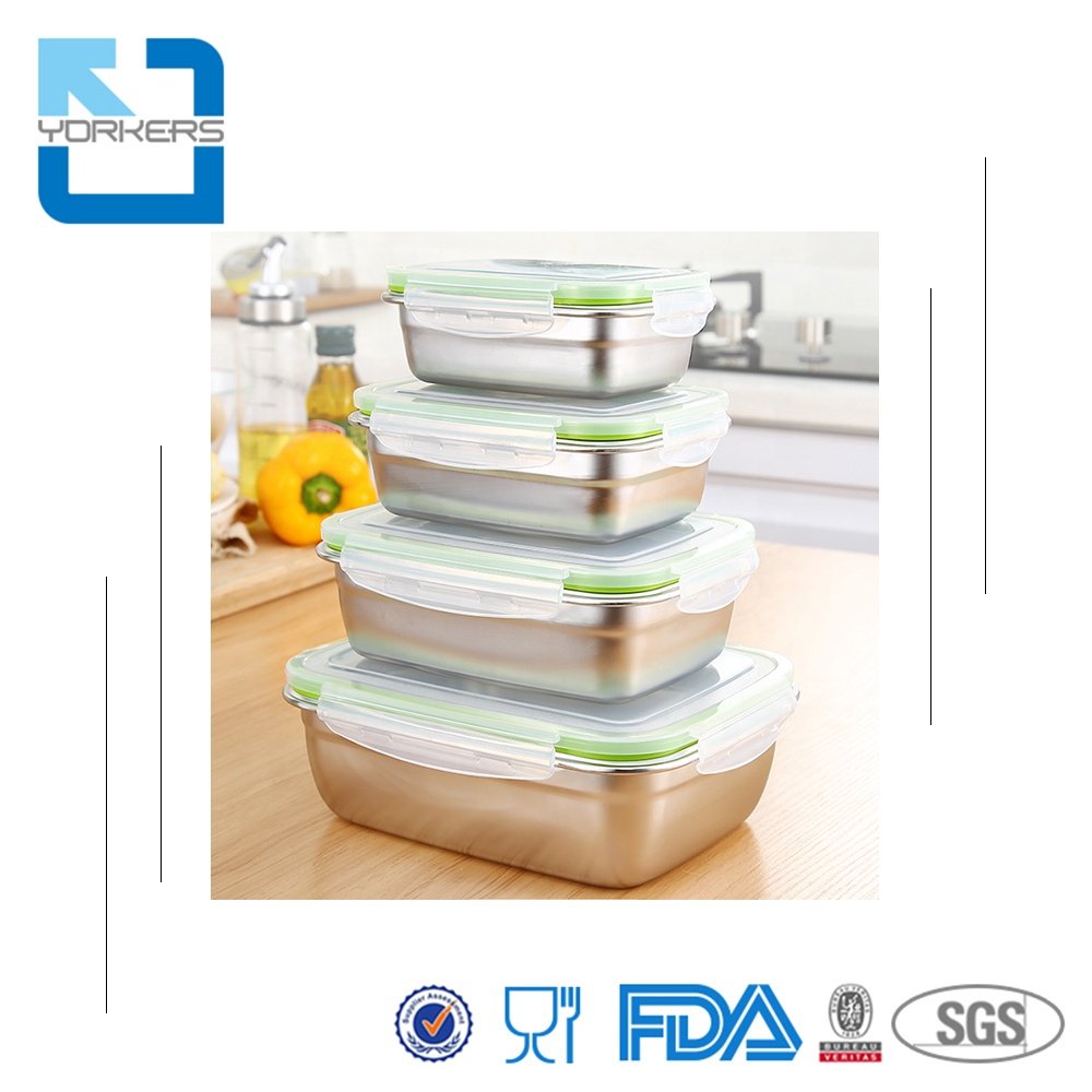 factory outlet korean style stainless steel food storage container storage box stainless steel