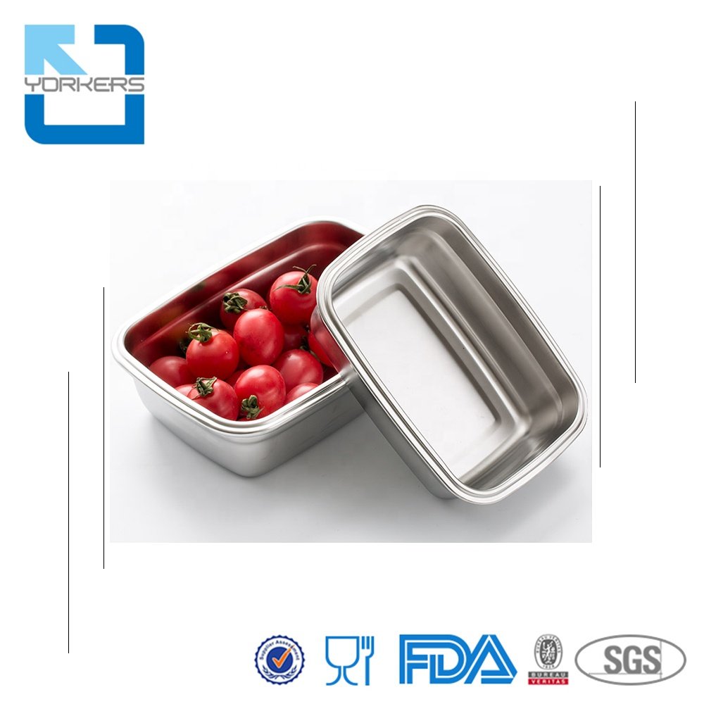 factory outlet korean style stainless steel food storage container storage box stainless steel