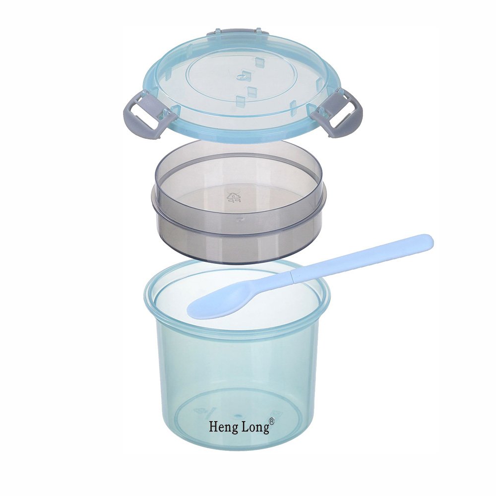 Leakproof Yogurt Cereal To Go Food Storage Container Yogurt Cup Canister with Toppings Lid