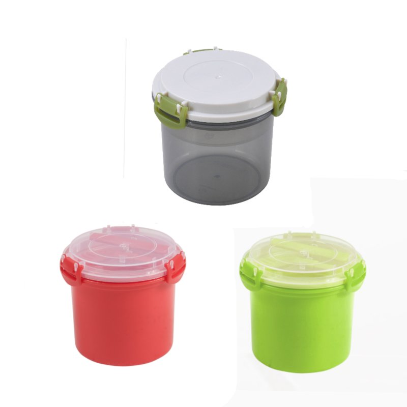 Leakproof Yogurt Cereal To Go Food Storage Container Yogurt Cup Canister with Toppings Lid