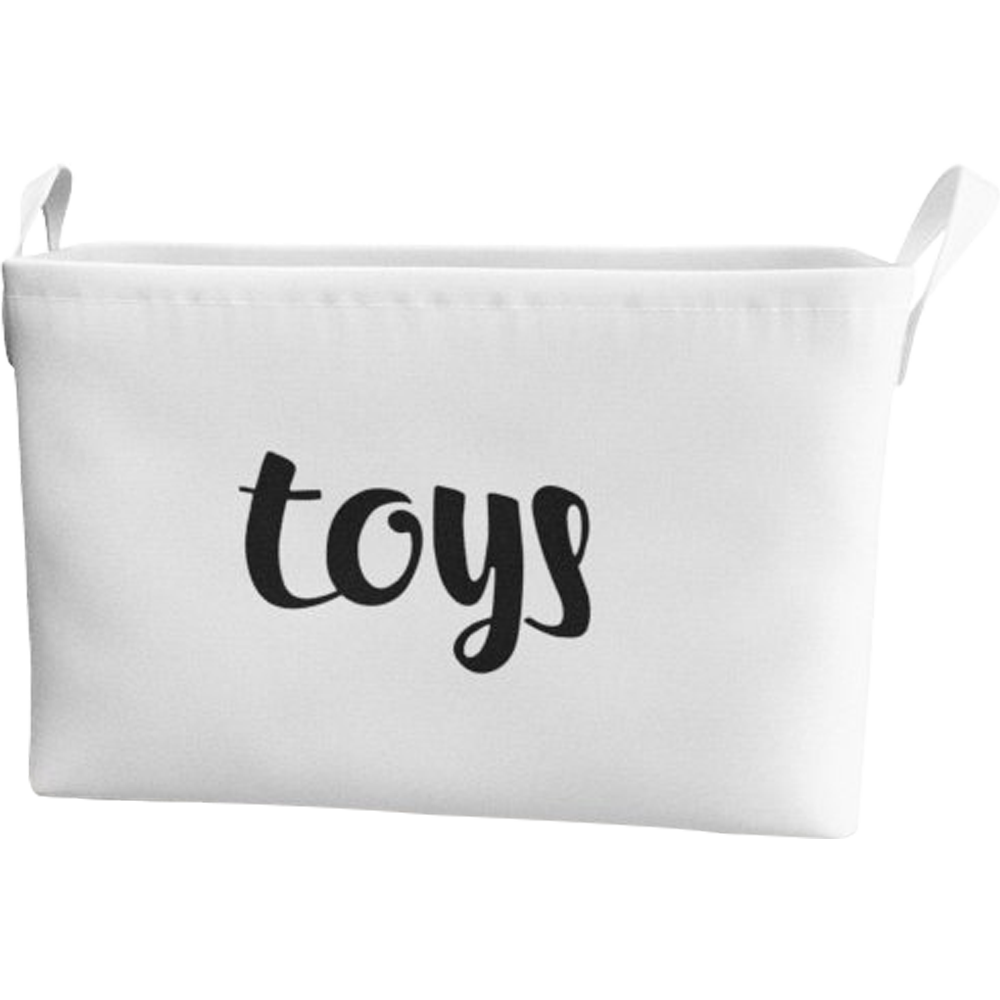 KUYUE Modern White Rectangle Foldable Laundry Basket Clothing Organizer Sundries Storage Boxes Kids Toys Bin Storage Frame