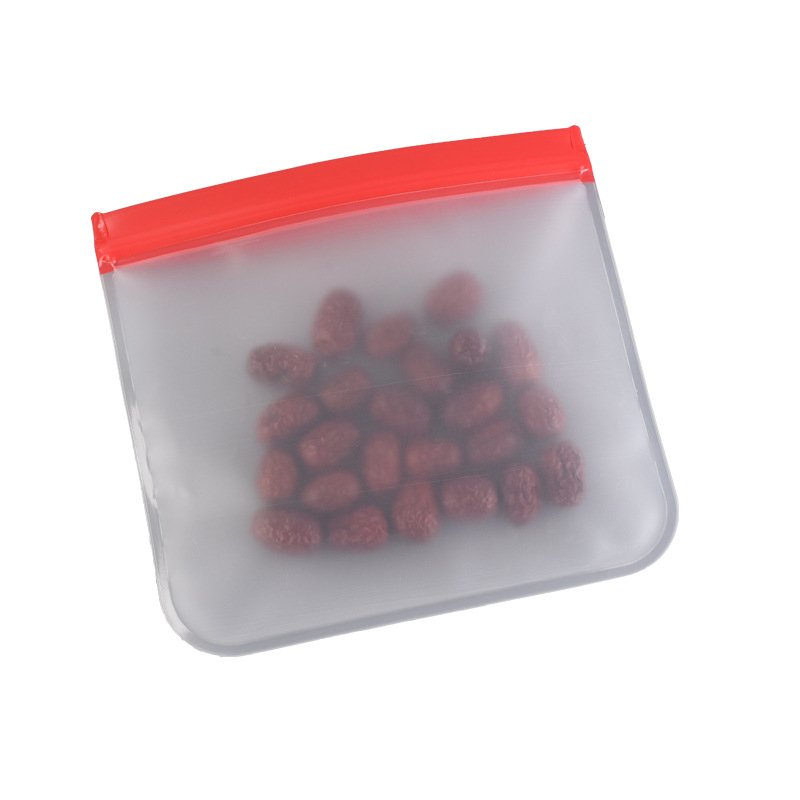 DS1535 Leakproof EVA Food Grade Food Storage Bags Gallon Sandwich Snack Ziplock Silicone Bag Flat Reusable Freezer Bags