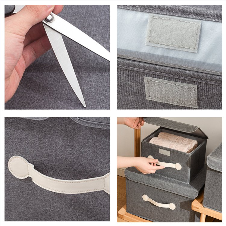 New portable storage box bedroom clothing toy storage box foldable drawer storage box with cover