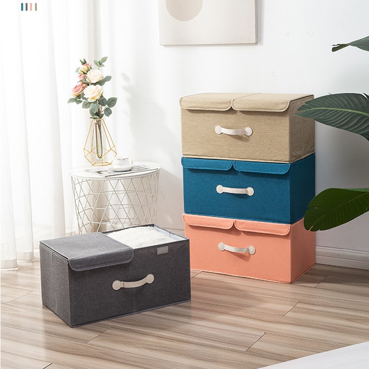 New portable storage box bedroom clothing toy storage box foldable drawer storage box with cover