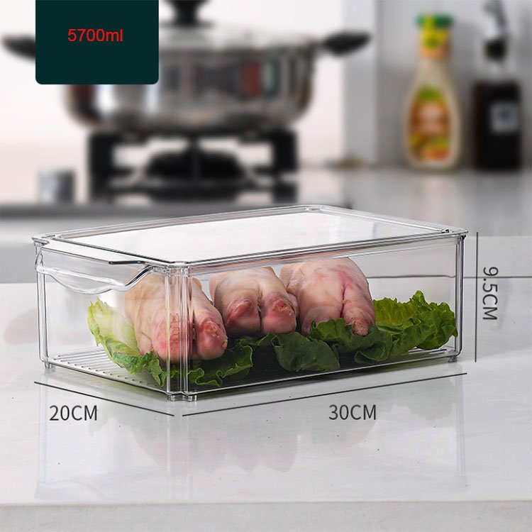 7pcs Stackable BPA-Free Pantry Storage Bins Food Drinks Fruits Vegetable Set box