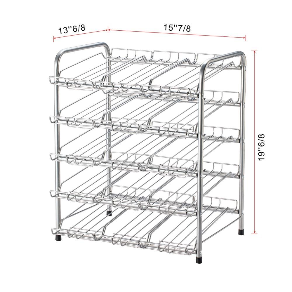 Simple Houseware Cans Rack Organizer For Food Storage Large Capacity Cans Rack Holder For Pantry Kitchen Cabinet Organizer Rack