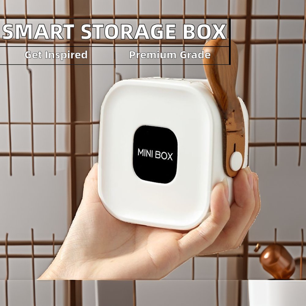 Portable Multi-Functional Storage Box Modern Design Square Shape Flexible Data Cable Bluetooth Headphone Charger Storage