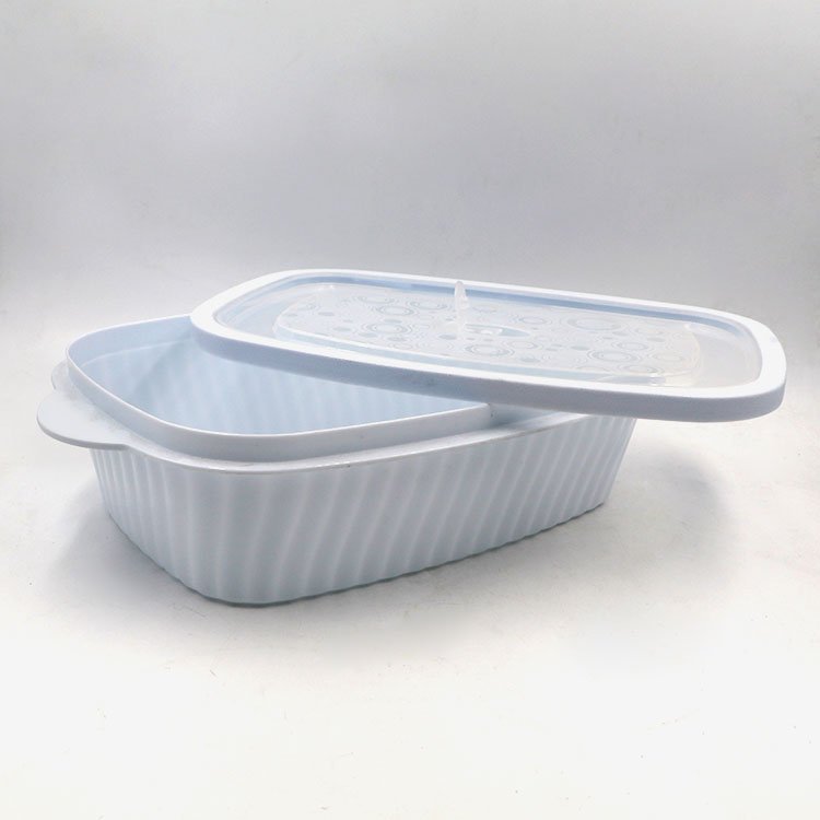 Real food grade safety LFGB BPA FREE white plastic storage food fruit container