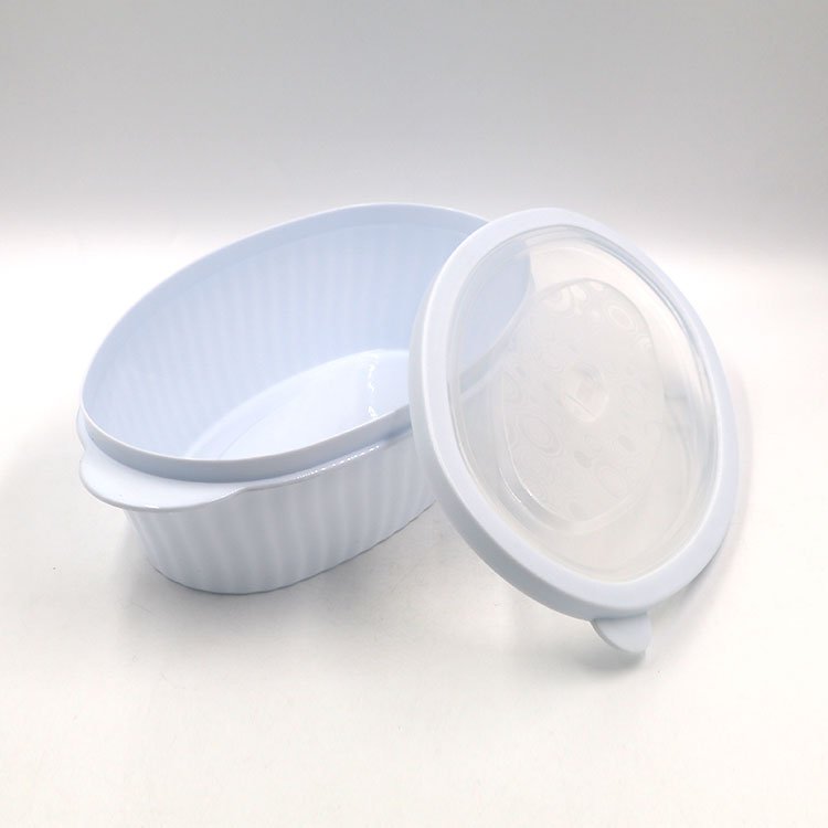 Real food grade safety LFGB BPA FREE white plastic storage food fruit container