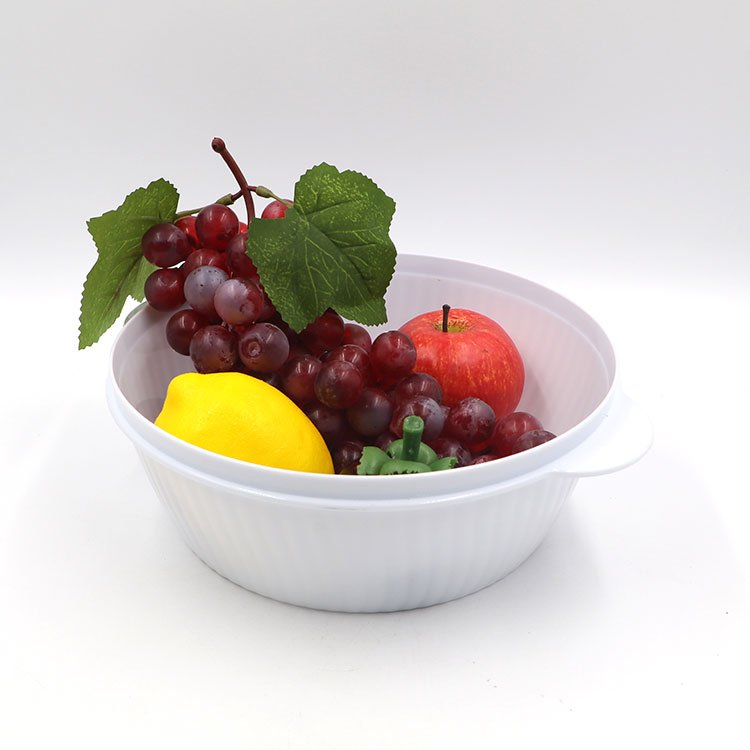 Real food grade safety LFGB BPA FREE white plastic storage food fruit container