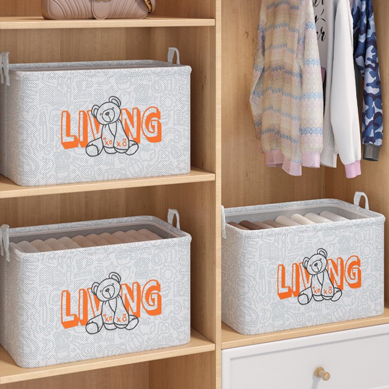 Home Clothes storage box non-woven fabric wardrobe storage box large toy clothing storage bag household organizing bag