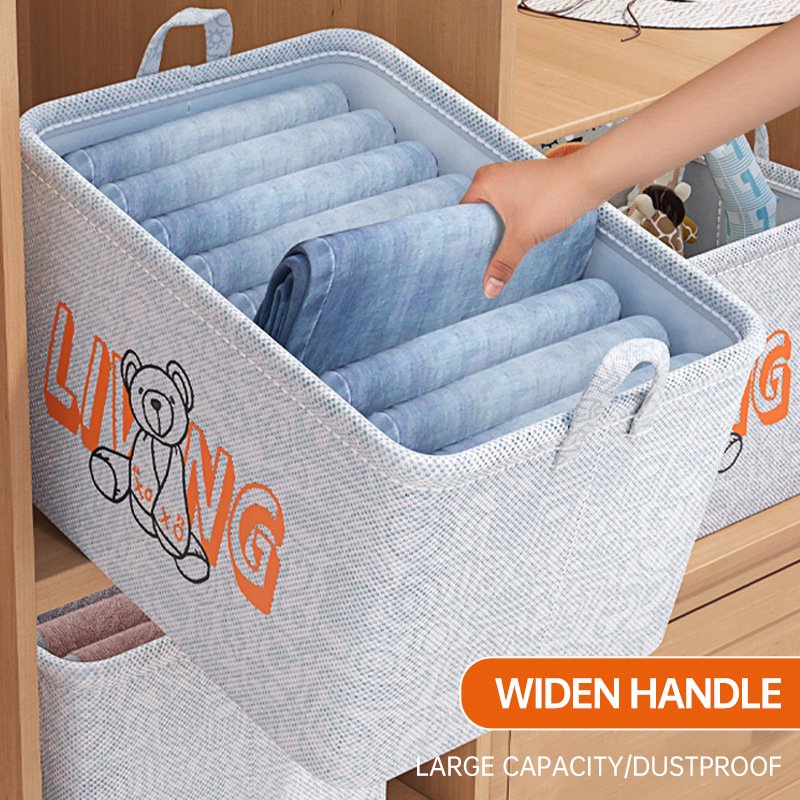 Home Clothes storage box non-woven fabric wardrobe storage box large toy clothing storage bag household organizing bag