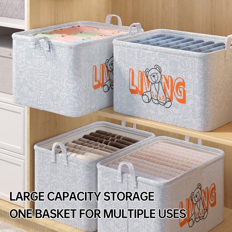 Home Clothes storage box non-woven fabric wardrobe storage box large toy clothing storage bag household organizing bag