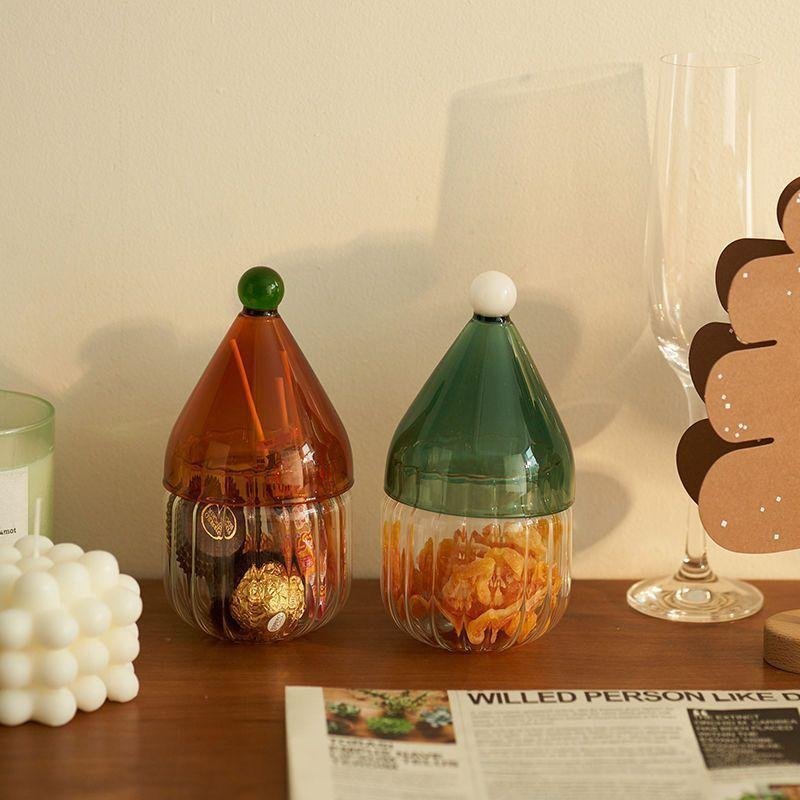 Glass Jar with Lid Household Kitchen Seasoning Bottle for Food Storage