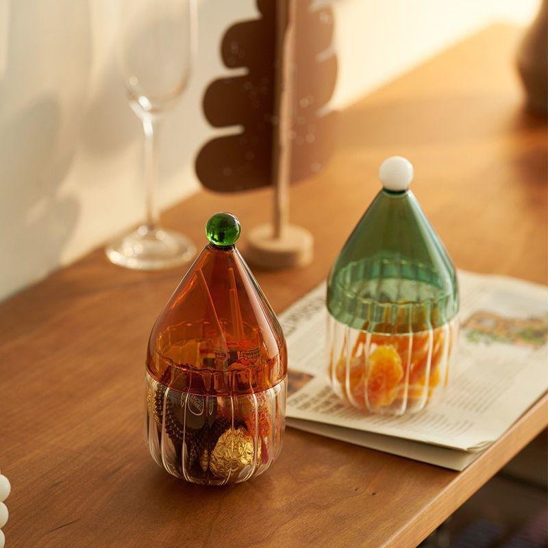 Glass Jar with Lid Household Kitchen Seasoning Bottle for Food Storage