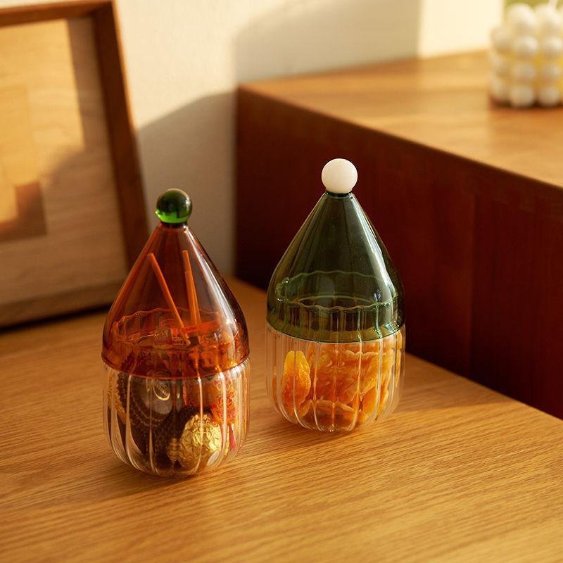 Glass Jar with Lid Household Kitchen Seasoning Bottle for Food Storage