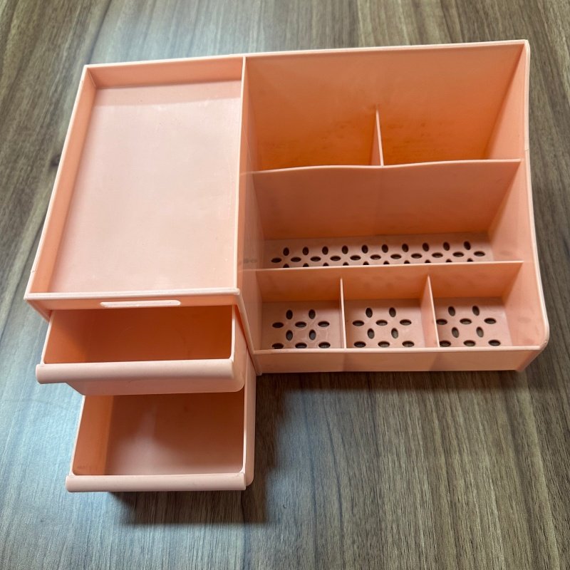 Best Price Plastic Makeup Organizer With Drawer Cosmetic Storage Bin Jewelry Display Box Multifunctional 3 Layers For Desktop