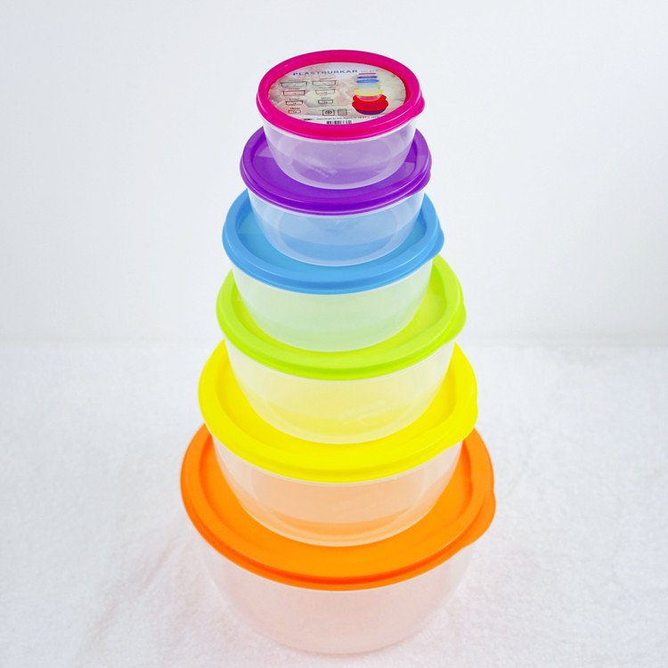 Easy Essentials Color Mates Food Storage lids Set Of 7 BPA Free Storage Containers with Lids