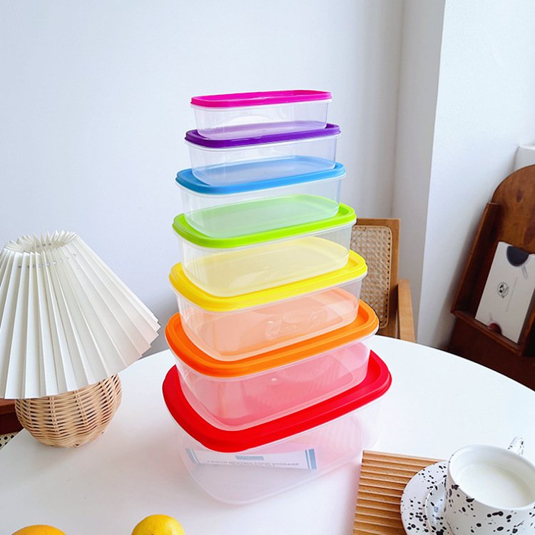 Easy Essentials Color Mates Food Storage lids Set Of 7 BPA Free Storage Containers with Lids