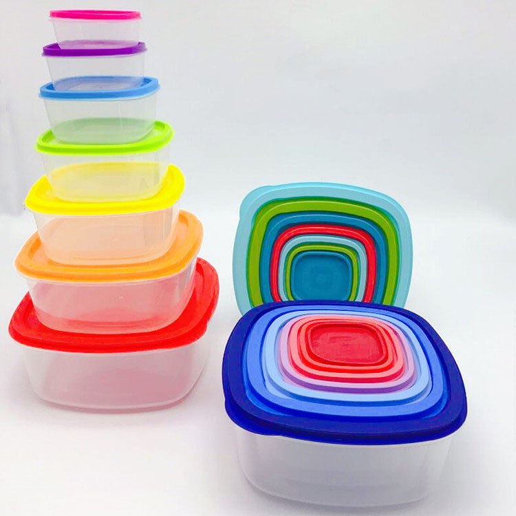 Easy Essentials Color Mates Food Storage lids Set Of 7 BPA Free Storage Containers with Lids