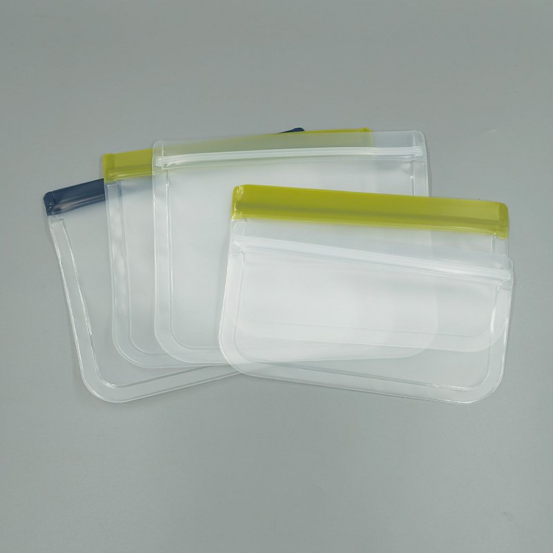 Custom Reusable Flat and Stand up PEVA Food Storage Freezer Bag for Food Fruit and Vegetables Snack bags sandwich bags