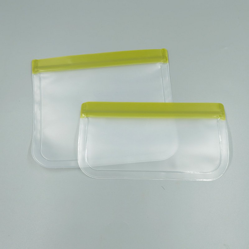 Custom Reusable Flat and Stand up PEVA Food Storage Freezer Bag for Food Fruit and Vegetables Snack bags sandwich bags