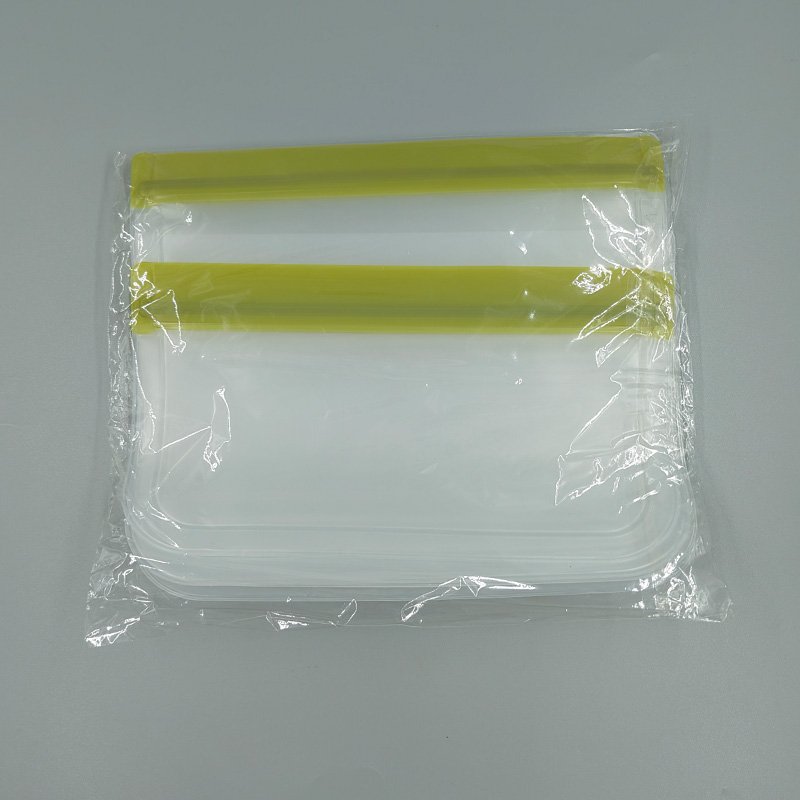 Custom Reusable Flat and Stand up PEVA Food Storage Freezer Bag for Food Fruit and Vegetables Snack bags sandwich bags