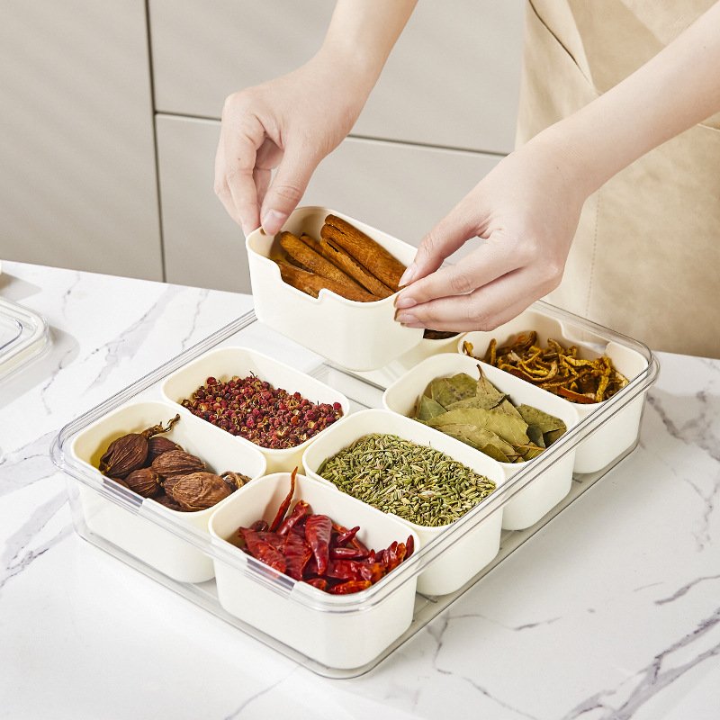 Rayshine Choice Fun Snackle Box For Portable Snack Platters Sealed Storage Snackle Box With Divider Plastic